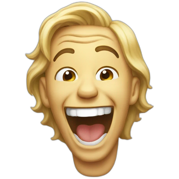 fake laughing emoji