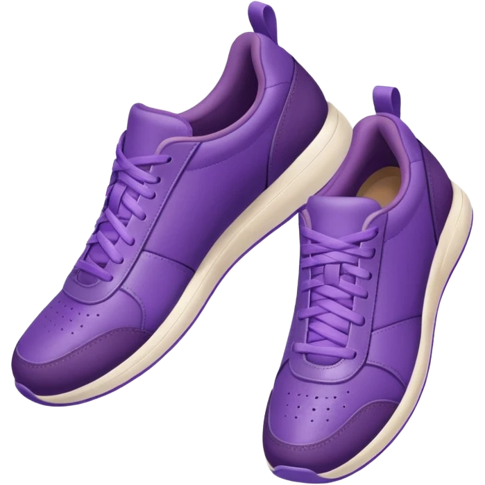 purple sneakers aerobic emoji