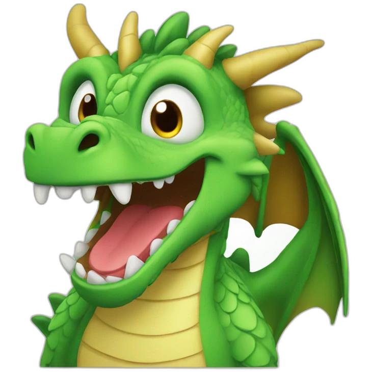 Dragon happy emoji