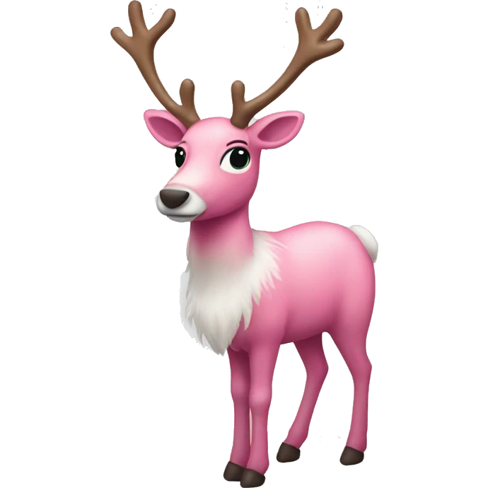 pink reindeer full body  emoji