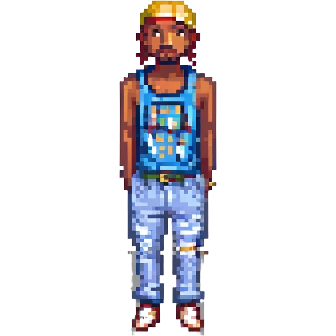 2Pac в полный рост, no background emoji