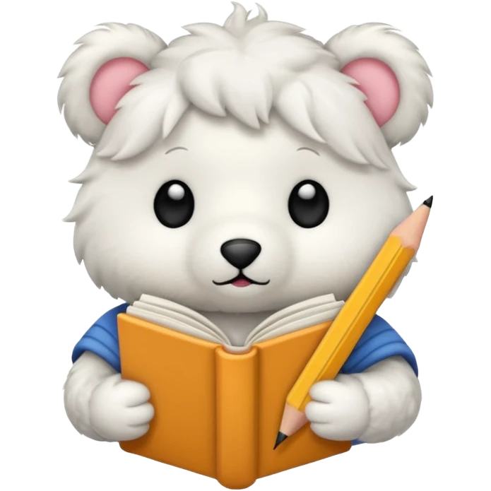 plushie studying for school emoji