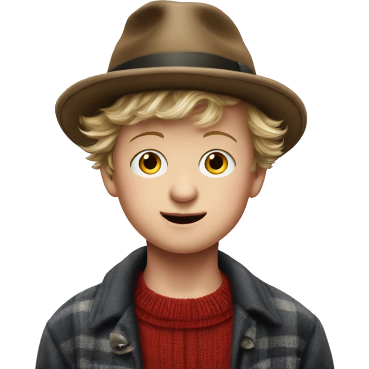 boy in hat looking at viewer Brenda Fricker movie home alone realistic emoji