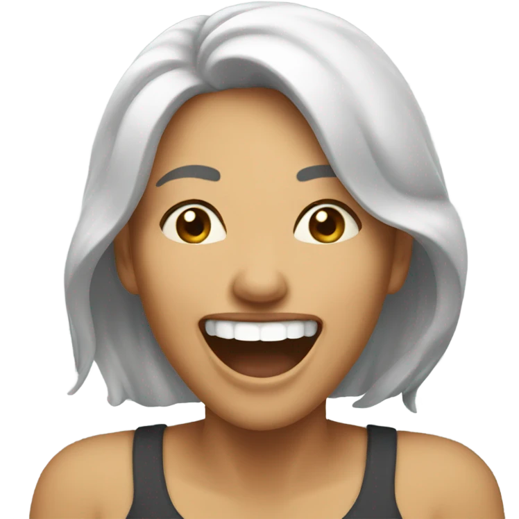 Woman laughing emoji