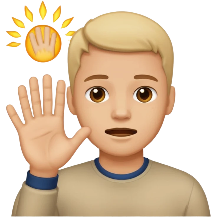 Emoji that slaps his face emoji