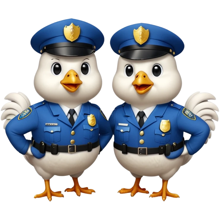 Chikcen police emoji