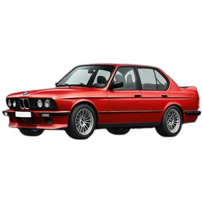 Old bmw m5 red an black emoji