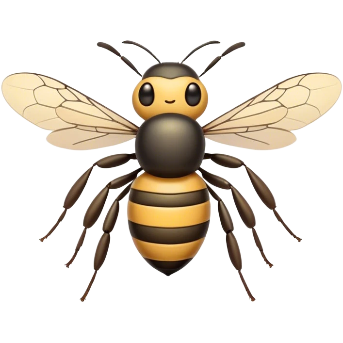silent bee emoji