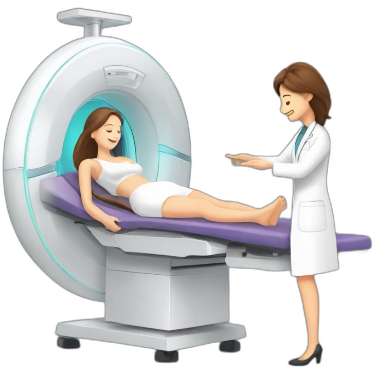 Radiologist-performing-breast-mri-to-woman emoji
