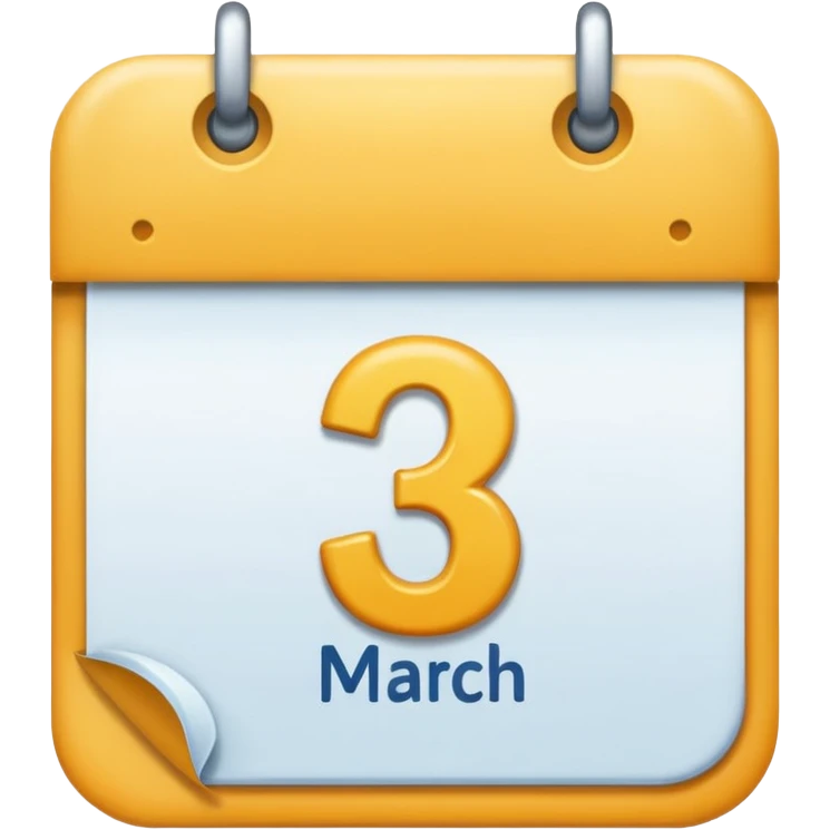 marzo 1 fecha emoji