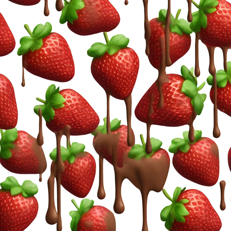 chocolate covered strawberries emoji