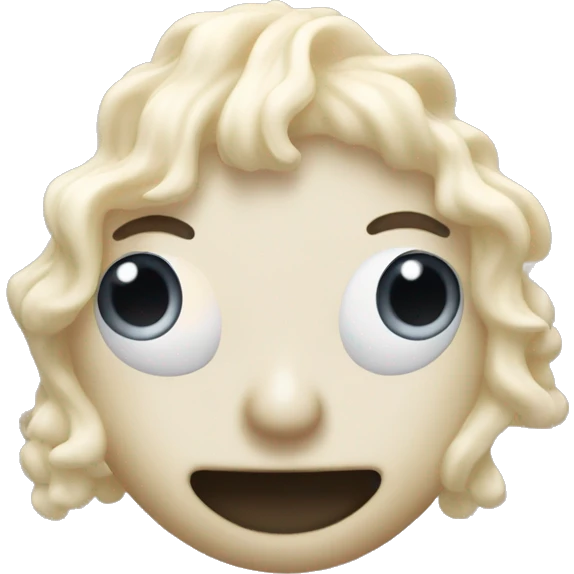 Anthropomorphic bar soap long eyelashes emoji