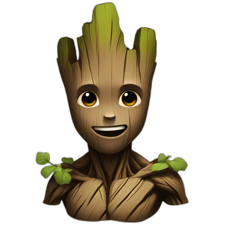 Groot black emoji
