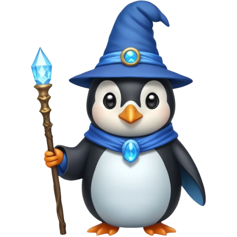 Penguin Wizard emoji