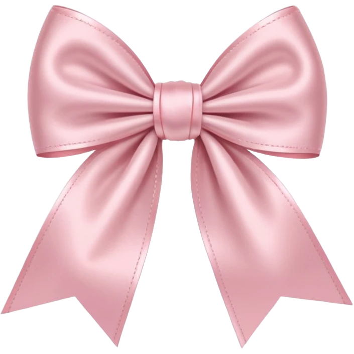 light pink bow on light pink bow emoji