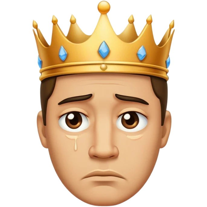 King crying  emoji