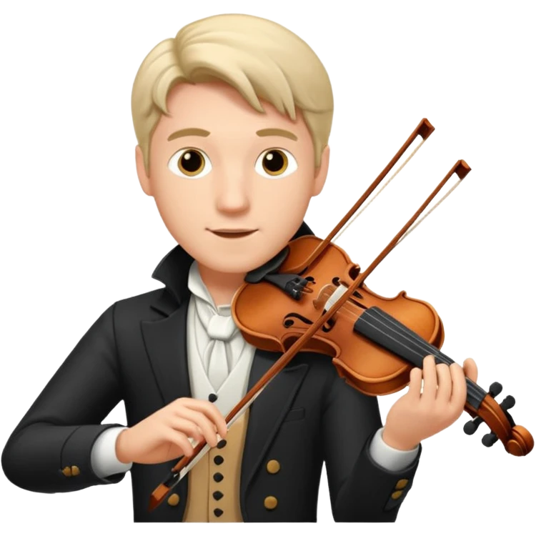 male violinist emoji
