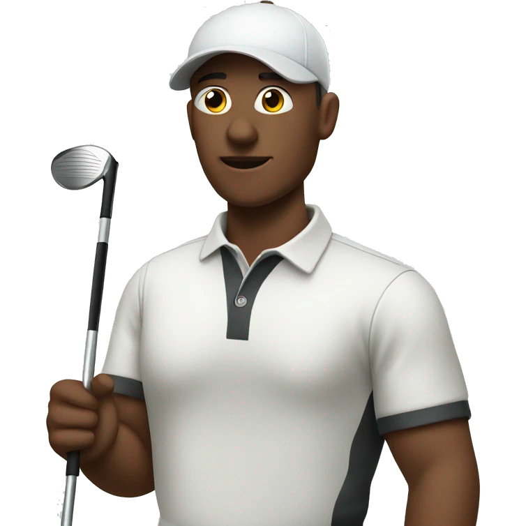 Person playing golf without an arm emoji