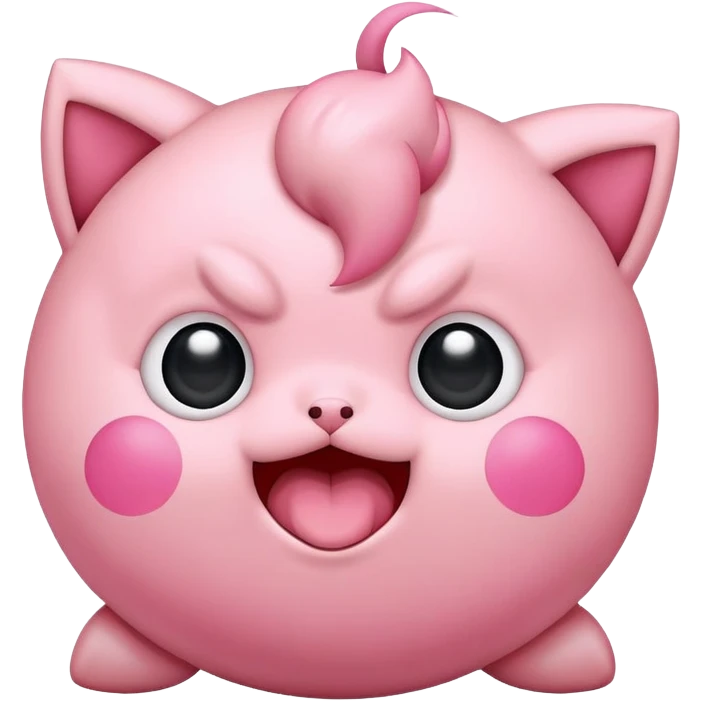 A jigglypuff singing emoji