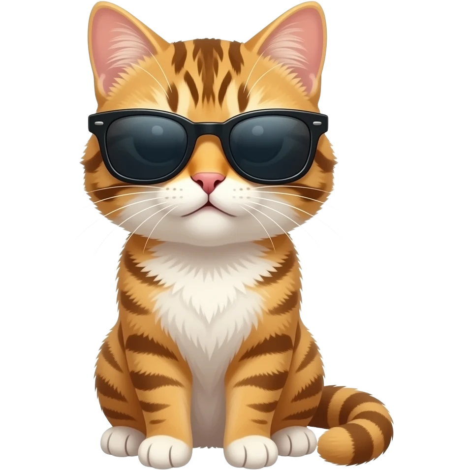 Cat wearing sunglasses emoji