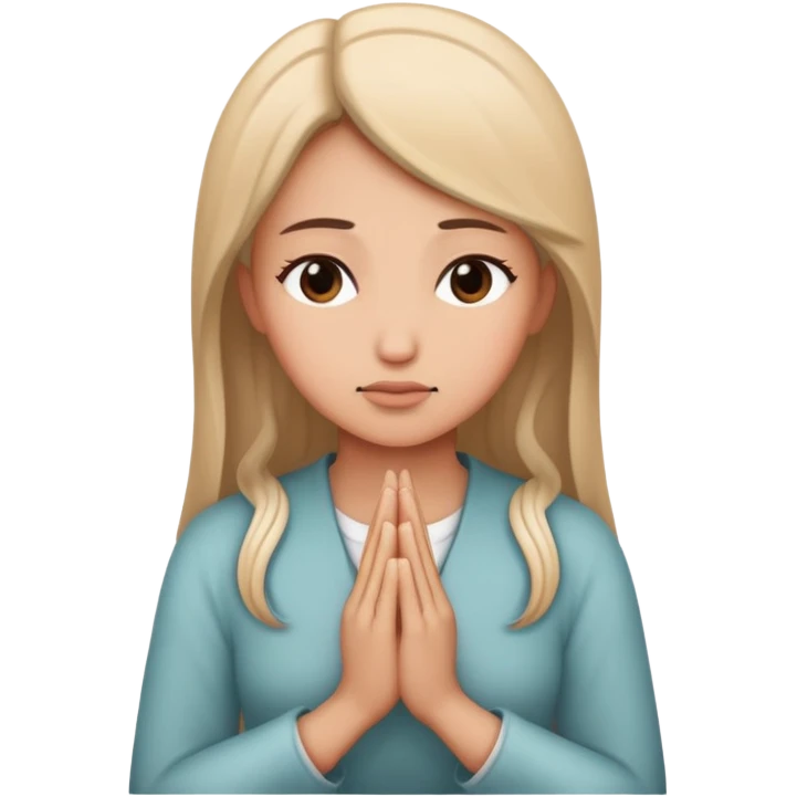 Women praying emoji