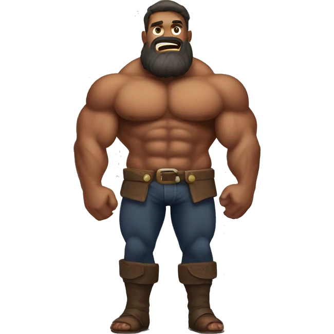 Very Muscular massive giant emoji