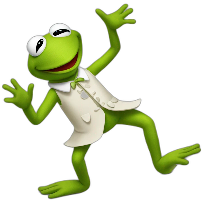 Kermit dancing emoji