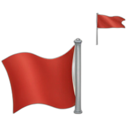red flag emoji