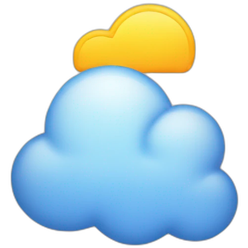 Cloud storage emoji