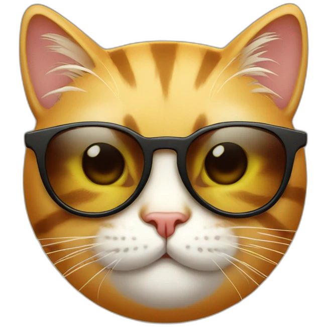 Cat smirking emoji with sunglasses emoji