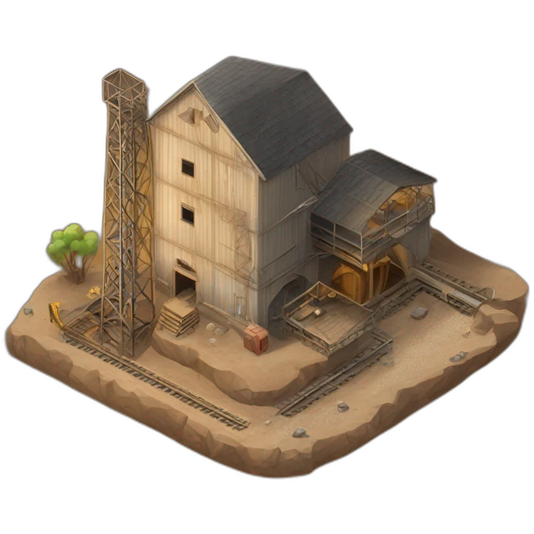 mine shaft/Mining Building house emoji