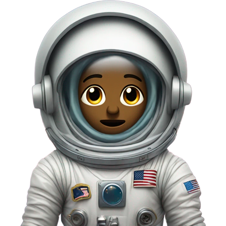 astronaut who is crying emoji