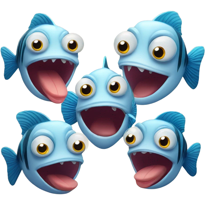 Fish laughing  emoji