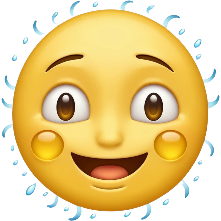 😊🥺 these emojis but with flies around it and its happy yellow face emoji emoji