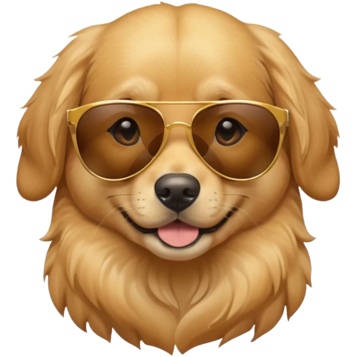 Dog wearing sunglasses  emoji