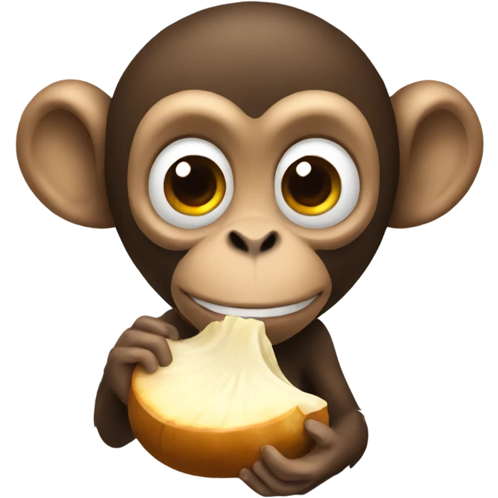 Monkey eating mushrooms  emoji