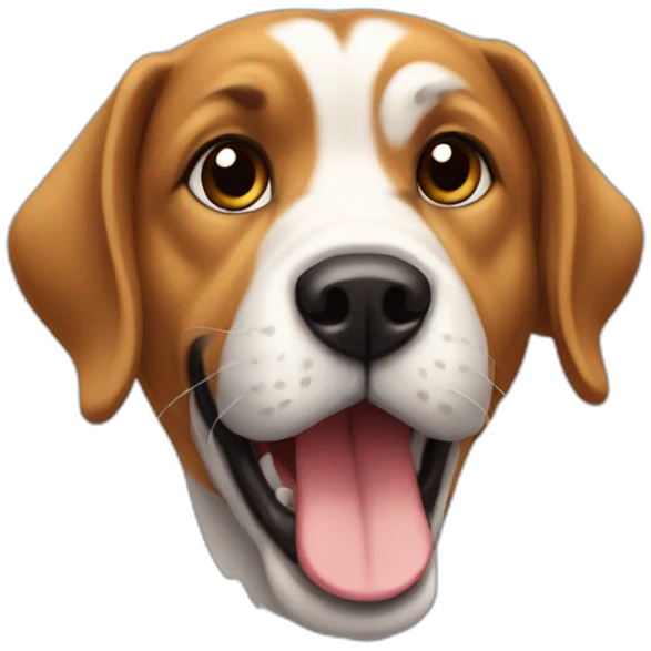 Chat qui joue avec chien emoji