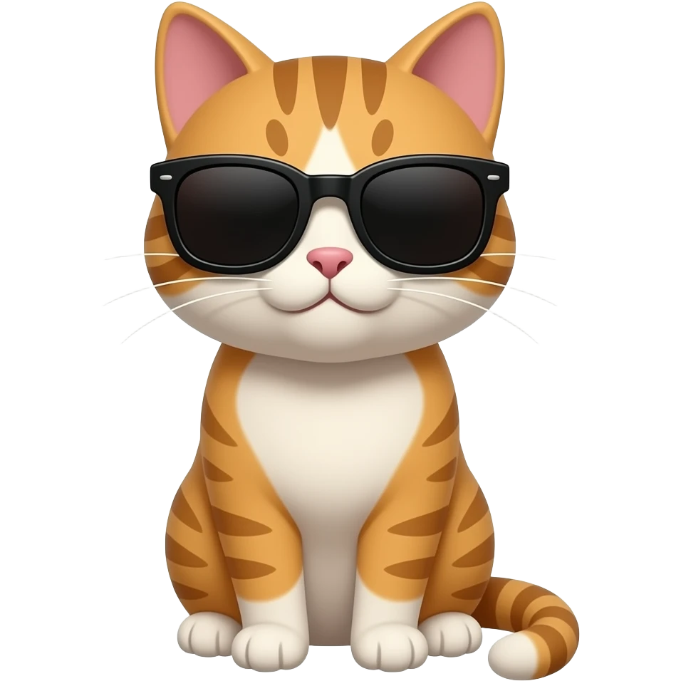 Cat wearing sunglasses emoji