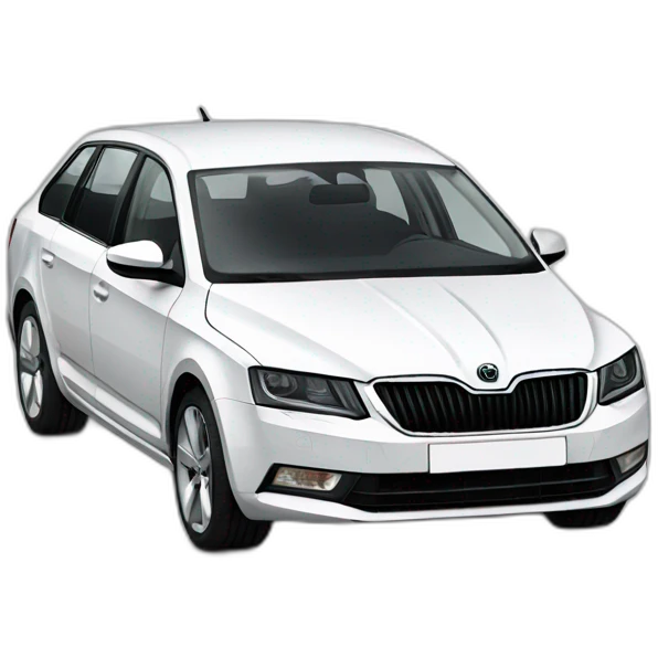 white skoda octavia emoji