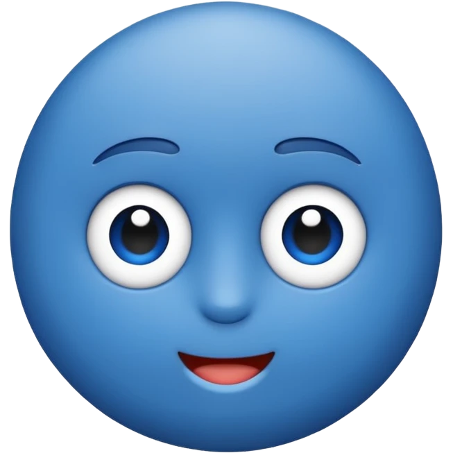 Verificación azul con un chulito blanco  que el emoji sea redondo y sin cara emoji