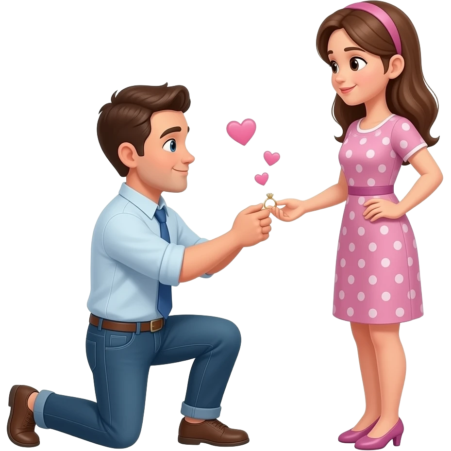 Wedding proposal emoji