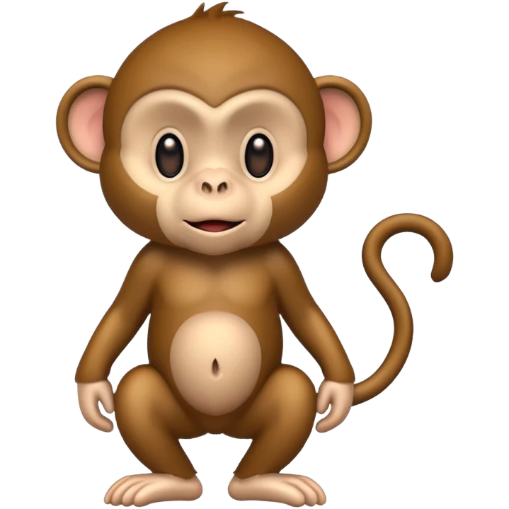 A monkey showing his butt emoji