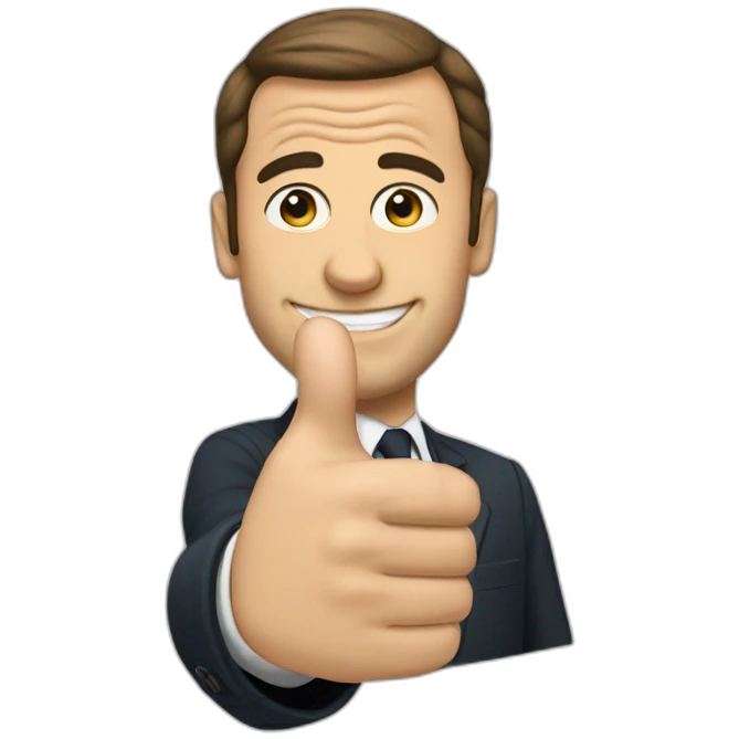 macron thumb up emoji