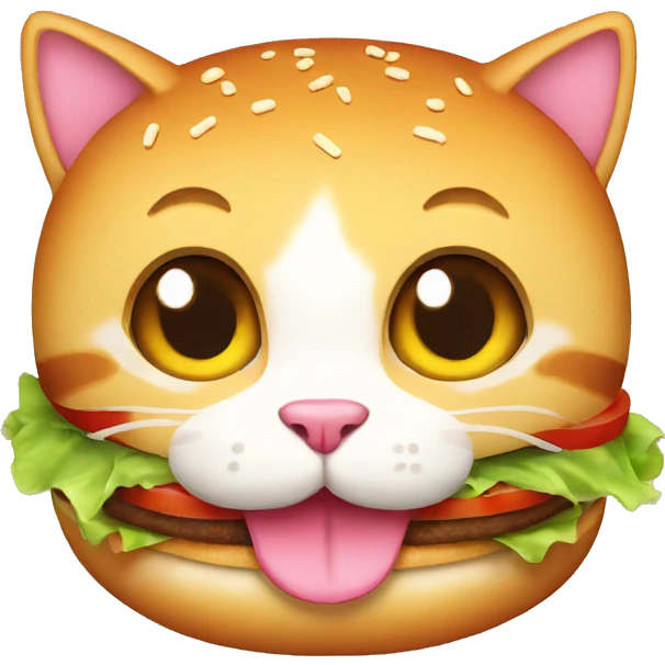 burger cat emoji