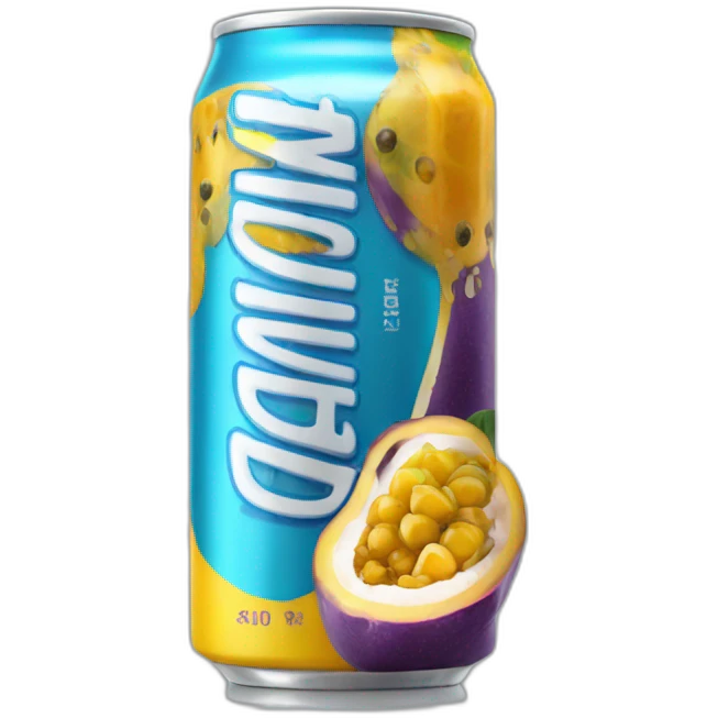 energy drink with passion fruit emoji