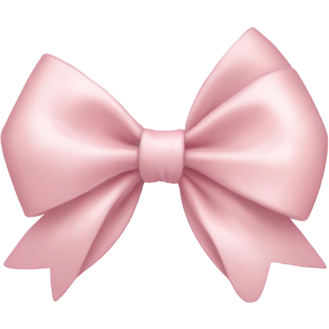 pastel pink bow emoji