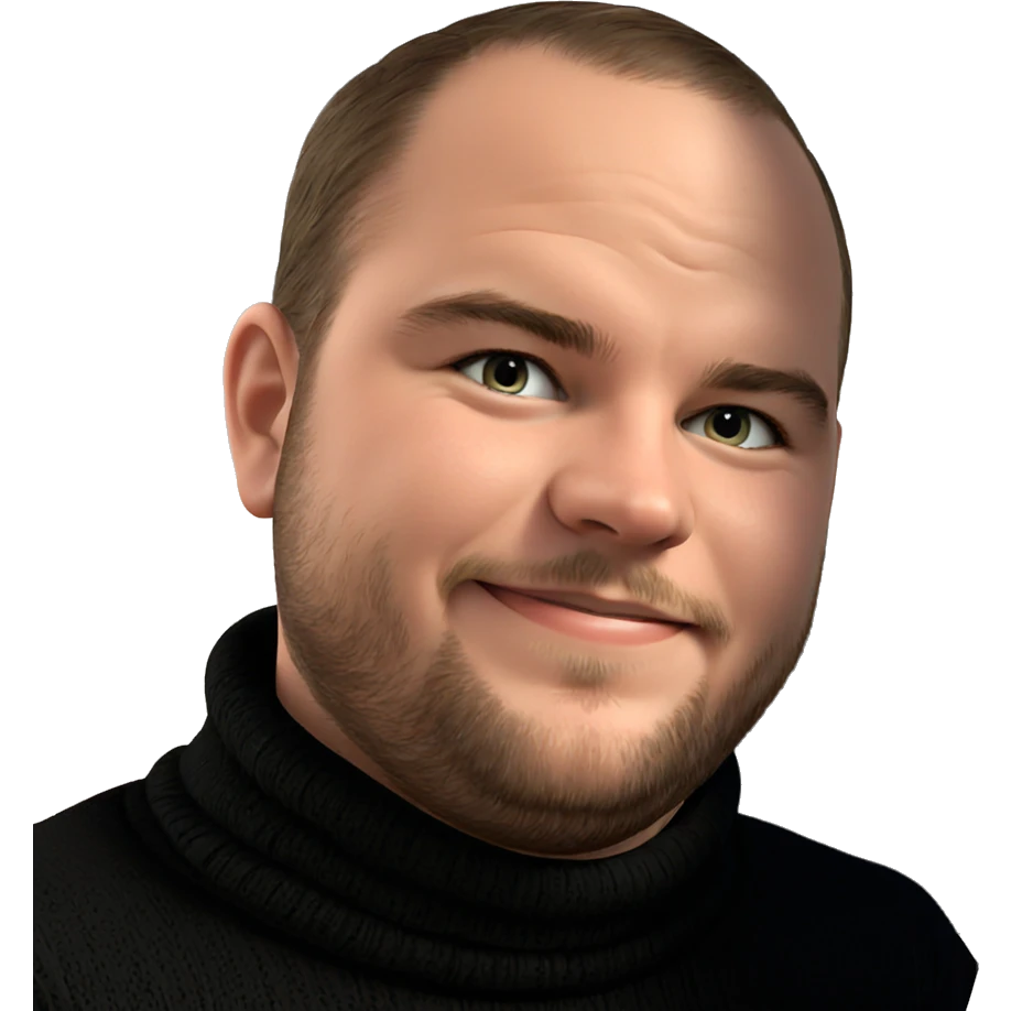 smiling boy in black sweater emoji