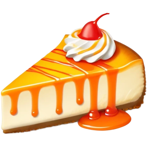 Mangonada cheesecake slice  emoji