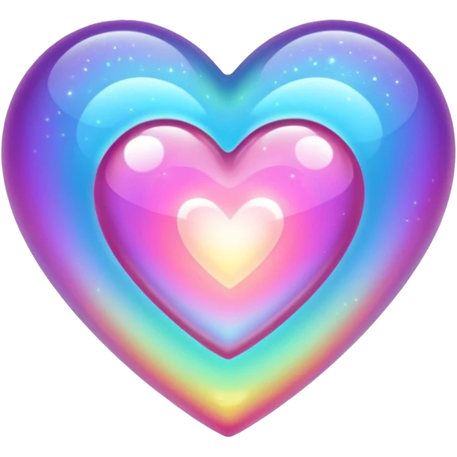 Heart with shimmering  emoji