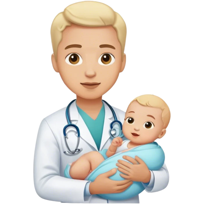 Doctor Holding a baby emoji